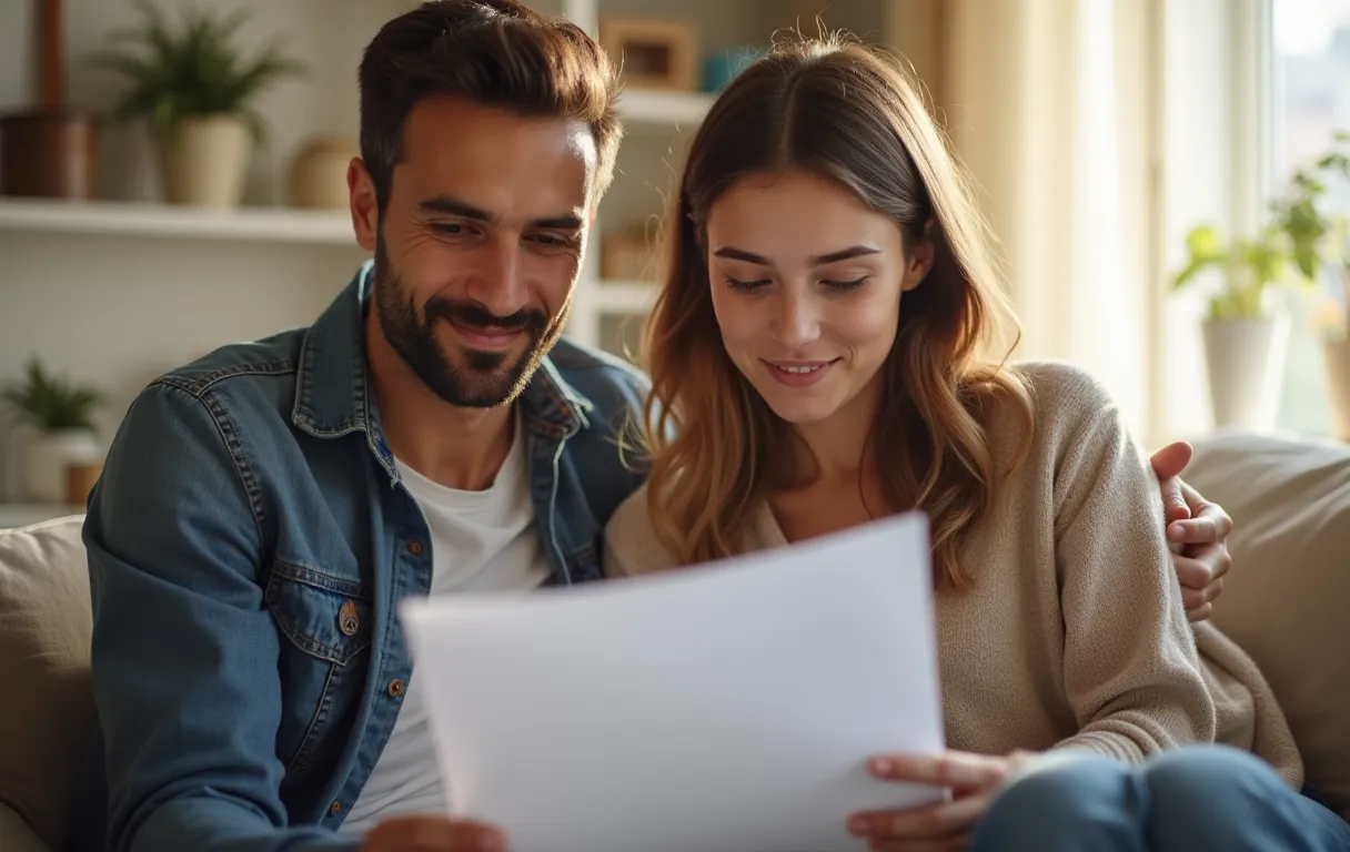 A family supporting an autistic teenager during college planning at home
